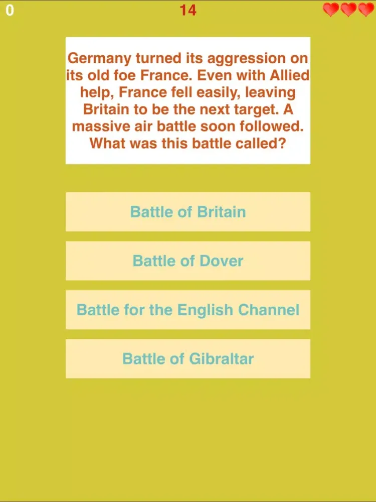 Capturas de tela do Trivia for World War 2 - Super Fan Quiz for World War 2 Trivia - Collector's Edition iPad 